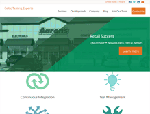 Tablet Screenshot of celtictestingexperts.com